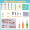 Needle Felting Kit, 42 Colors Wool Roving Starter Kit, Needle Felting Starter Kits, Needle Felting Wool with Felt Tools, Instructions, Green Storage Bag for Felted Animal